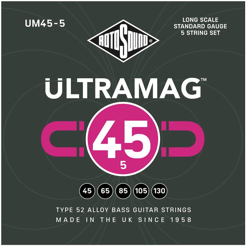 ROTOSOUND UM45-5 - struny do gitary basowej