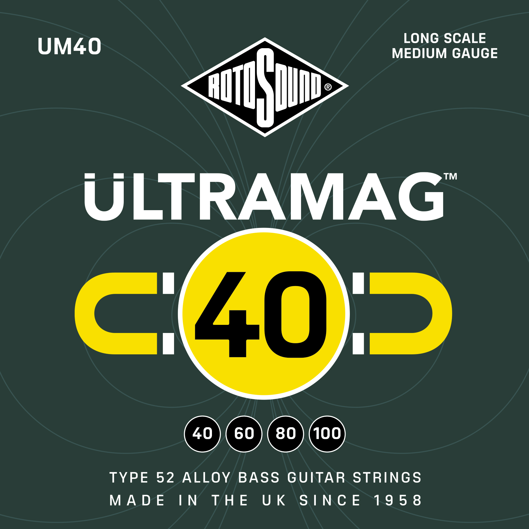 ROTOSOUND UM40 - struny do gitary basowej